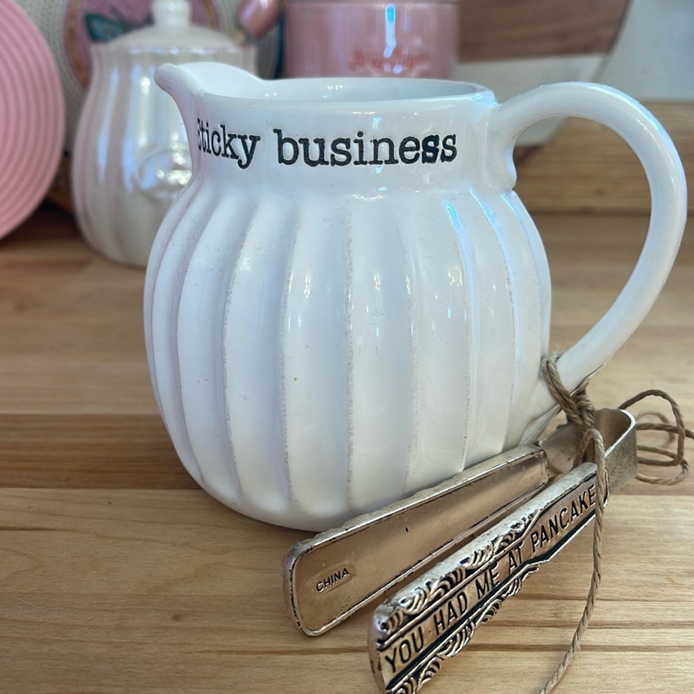 Mud Pie Syrup pitcher